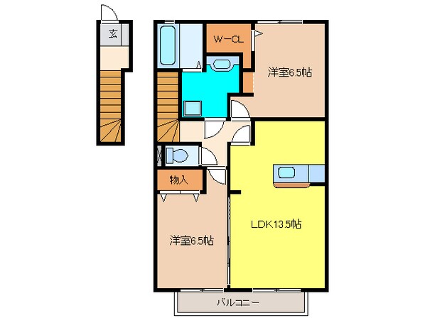 シェリールの物件間取画像